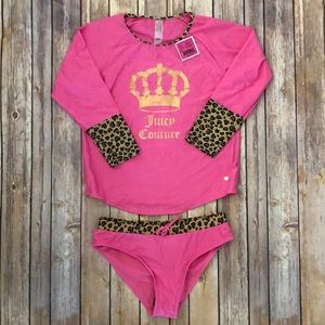 Girls Juicy Couture 2 piece swimsuit